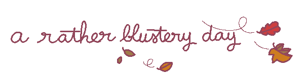 a rather blustery day